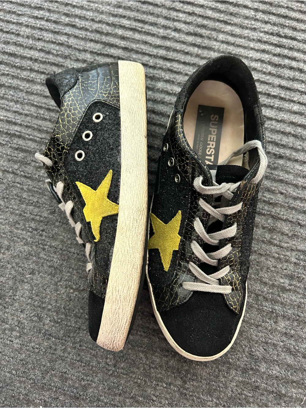 Golden Goose black Superstar sneakers 41 $625